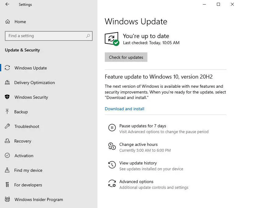 Feature Update To Windows 10 Version 20h2 Fix Windows 10 Feature