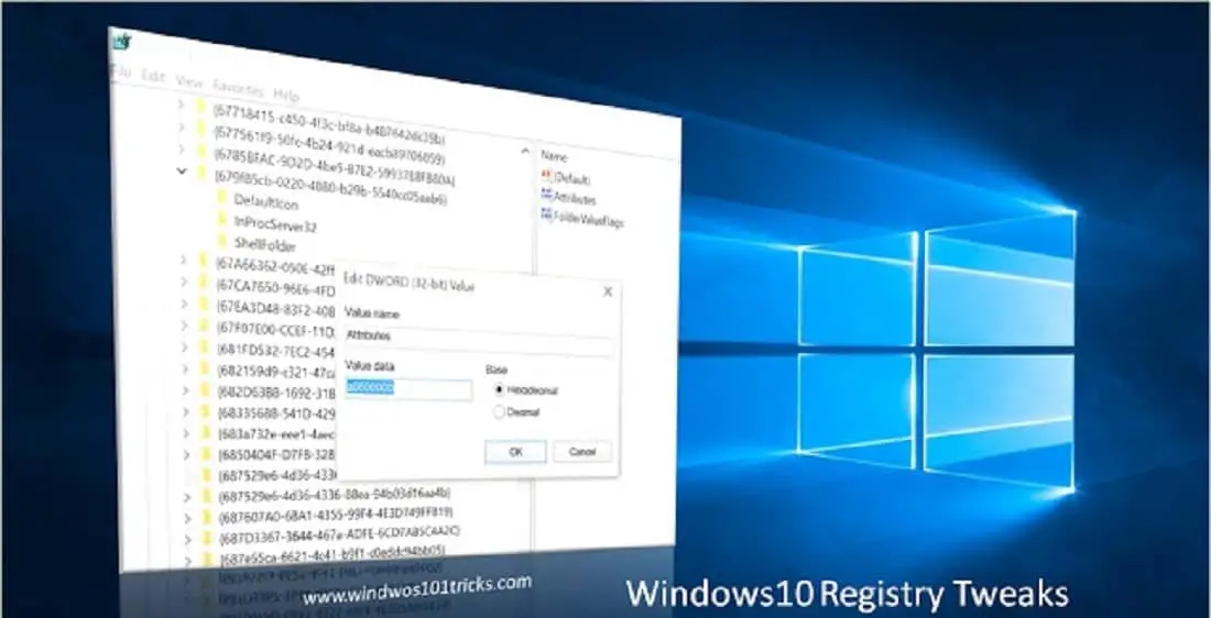 Registry Tweaks windows 10