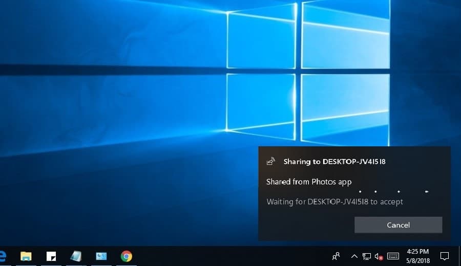 how to use google nearby sharing in windows 10
