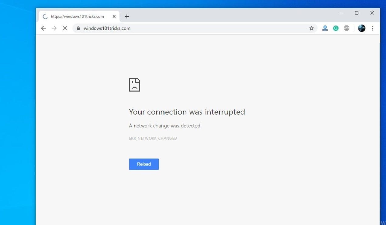 download was interrupted chrome