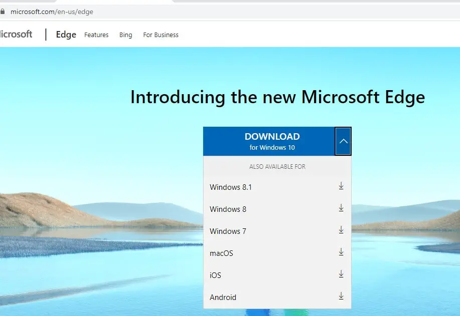 Laden Sie das neue Microsoft Edge herunter