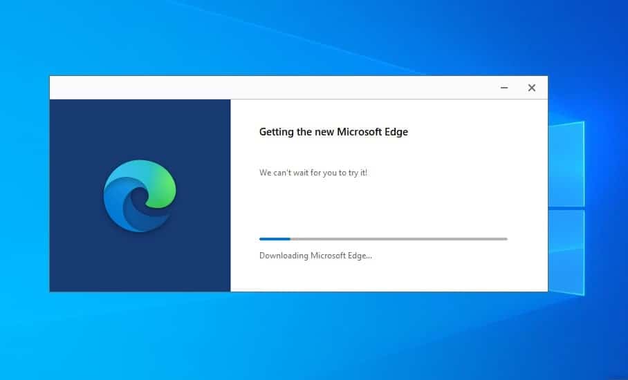 getting new Microsoft edge