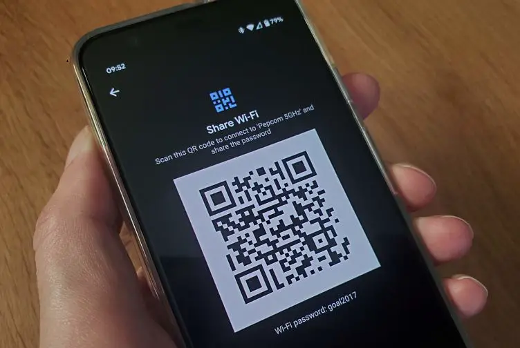 Share WiFi with QR code Android