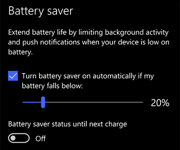 Bật Chế độ tiết kiệm pin của Windows 10