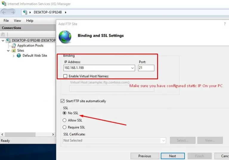 how to configure ftp server in windows 7 professional