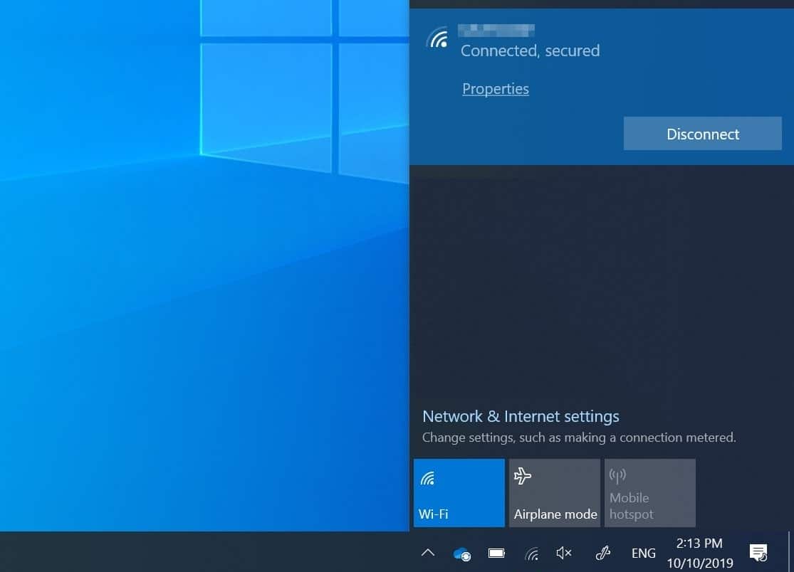 wifi gets disconnected after sleep in windows 10