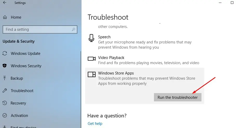 Reparieren Sie Windows Store-Anwendungen