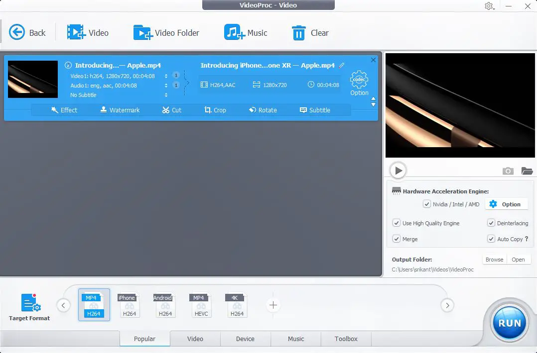 VideoProc GoPro 4K 비디오를 압축하는 더 쉬운 비디오 처리 도구 FAQDesk
