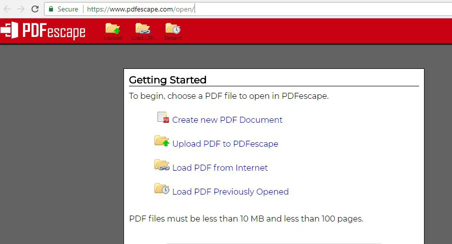 pdfescape editor free download