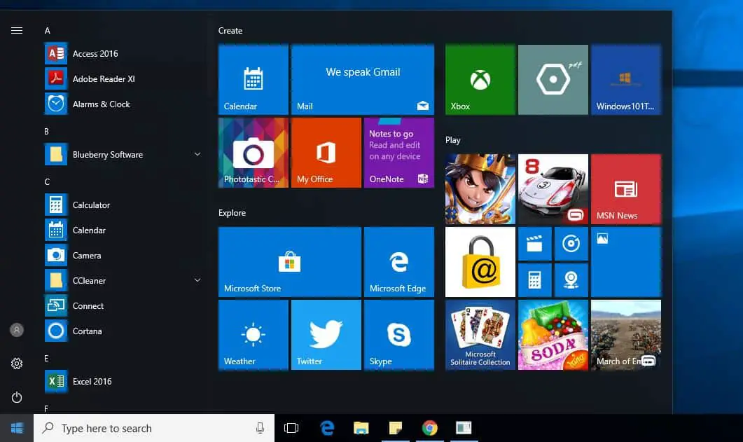 windows 10 start menu not working 2020