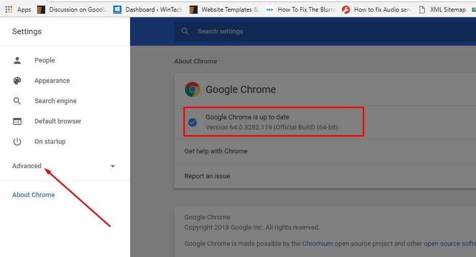 chrome browser updates