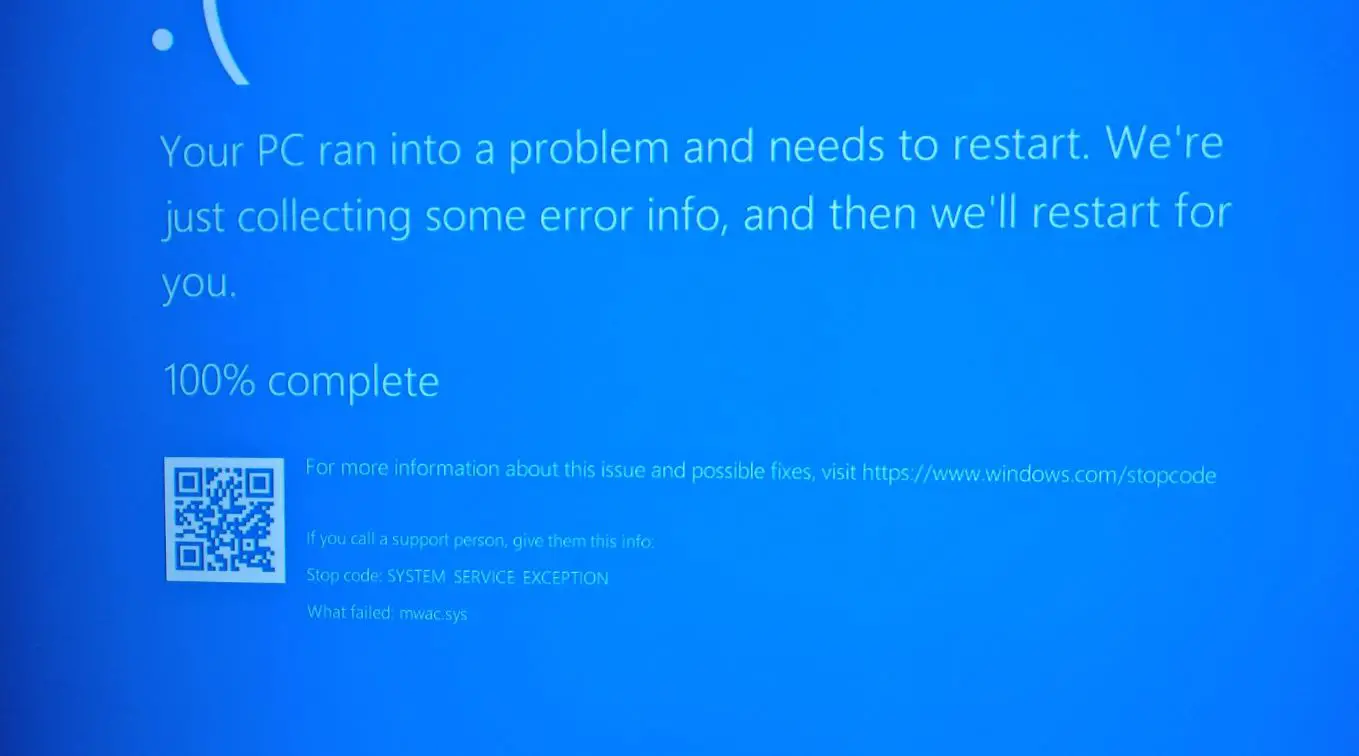 windows 10 System_service_exception BSOD