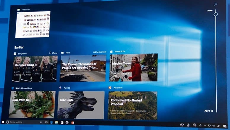 windows 10 Timeline Feature