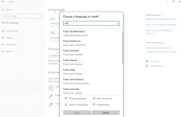 How to Change the System Language in Windows 10