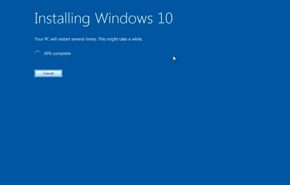Installieren von Windows 10