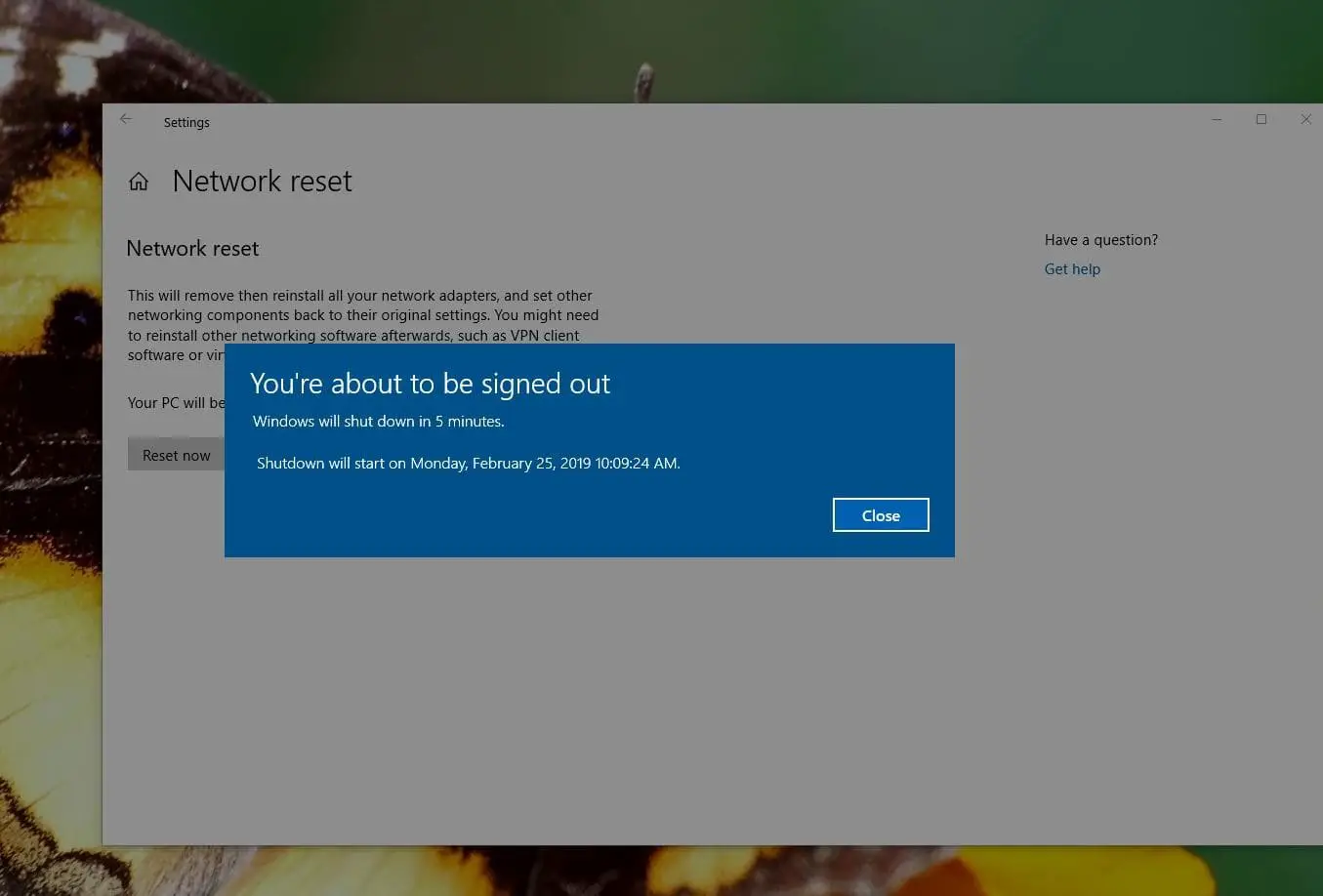 Stellen Sie das Windows 10-Netzwerk wieder her