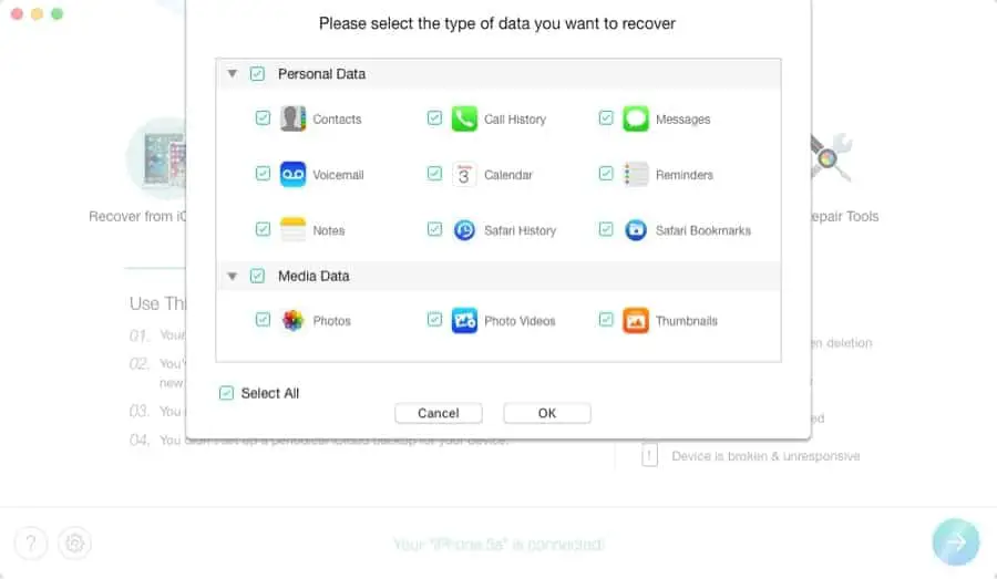 PhoneRescue iOS Data recovery 