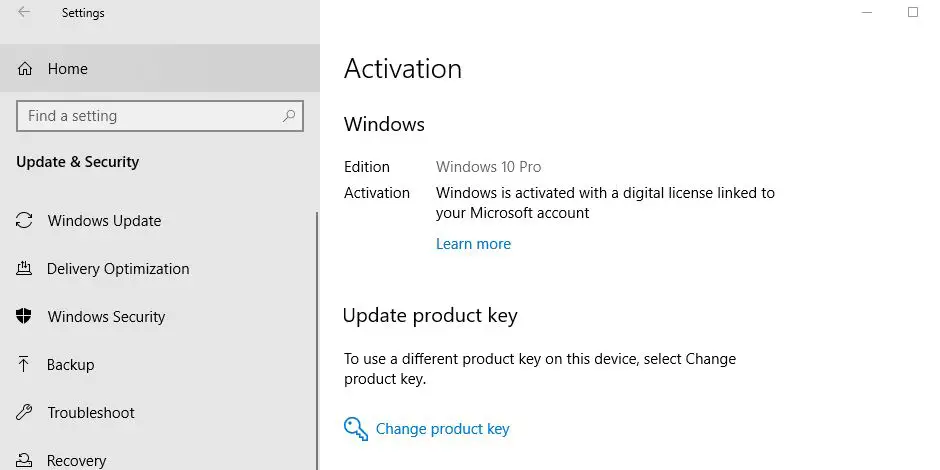 Aktiviert mit einer digitalen Windows 10-Lizenz