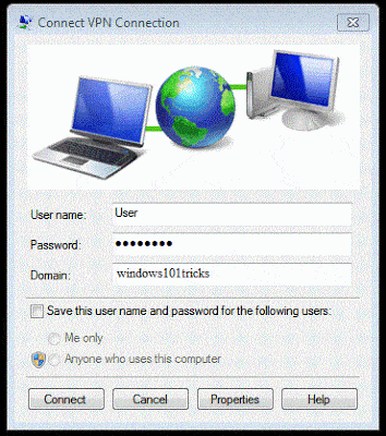 configure VPN windows 7