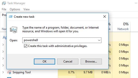 task manager not working properly