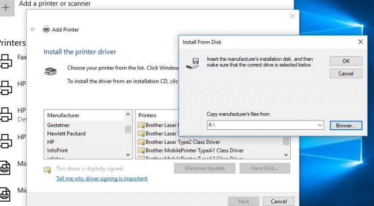 How To Install And Configure Printer On Windows 10