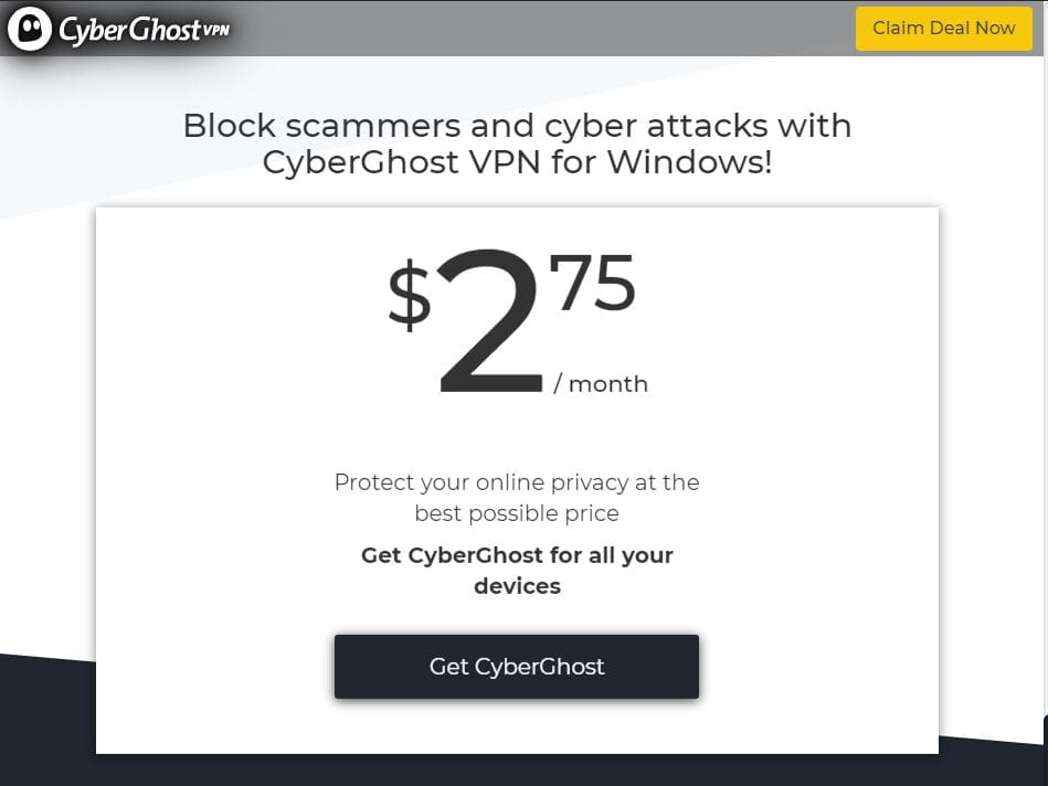 Cyberghost deal