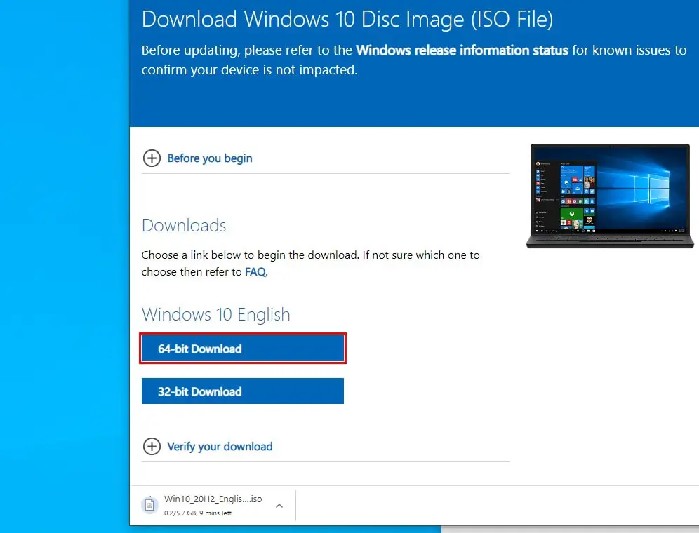 Microsoft.com download windows 10 disc image iso file