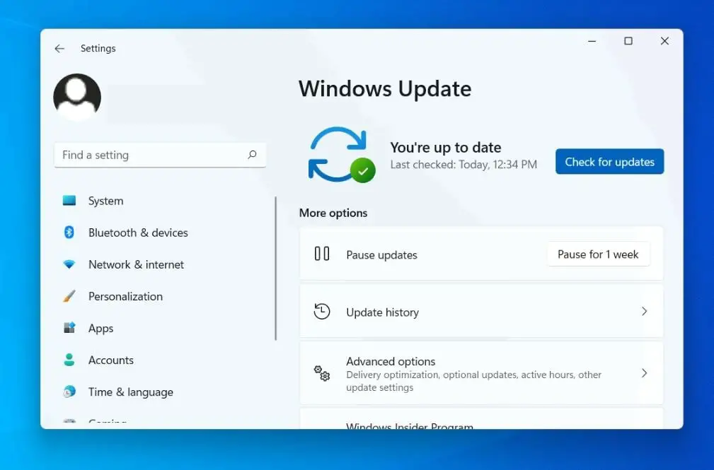 Windows 11 kiểm tra các bản cập nhật