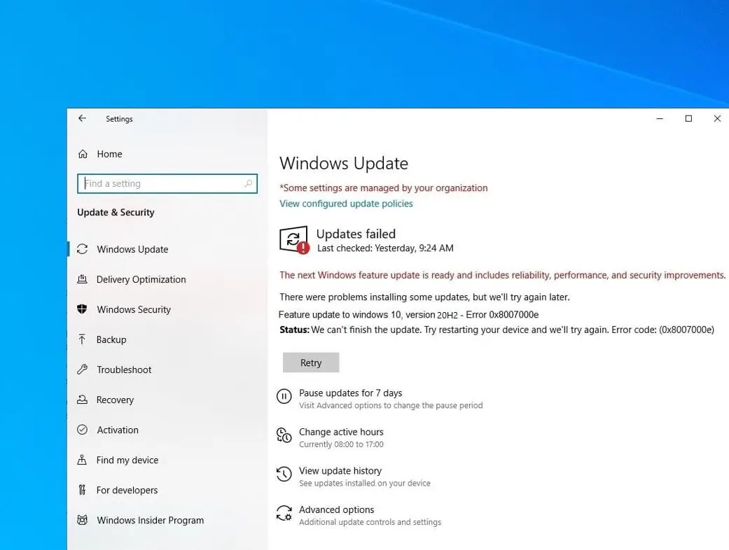 Feature Update To Windows 10 Version 20h2 Fix How To Update And