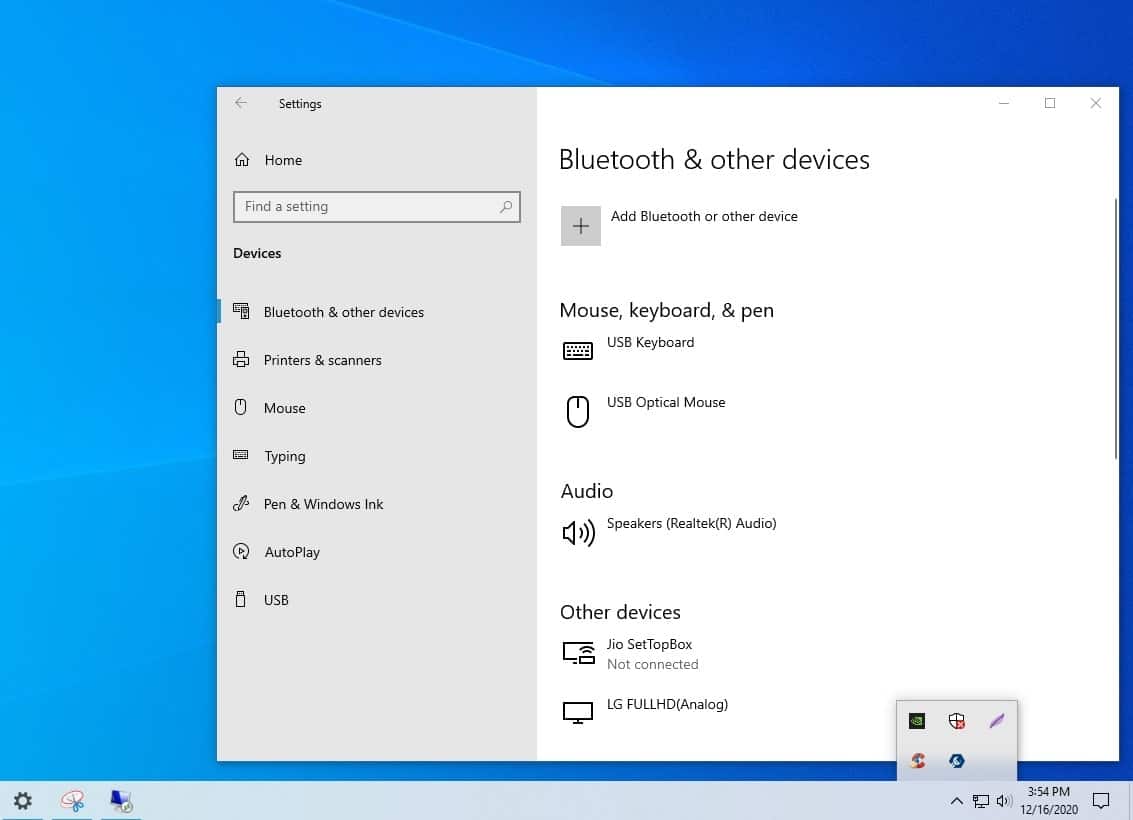 Solved Bluetooth Icon Missing From System Tray In Windows 10