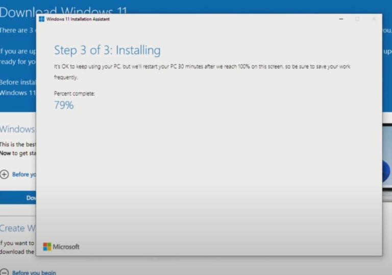 Windows 11 Installation Assistant 1.4.19041.3630 instaling