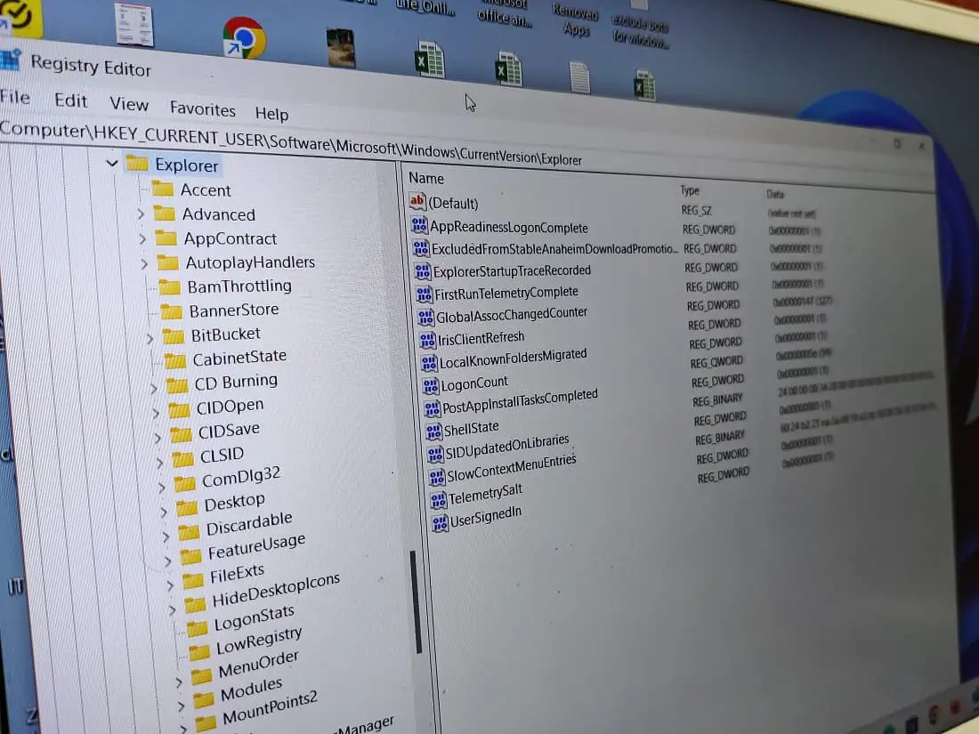 Registry hacks for windows 11
