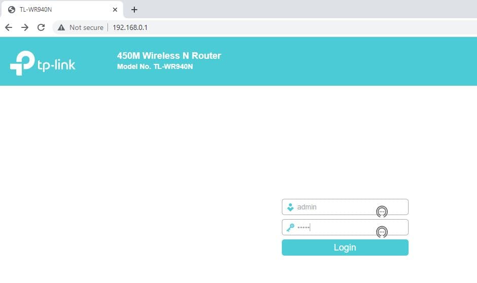 Login to Router