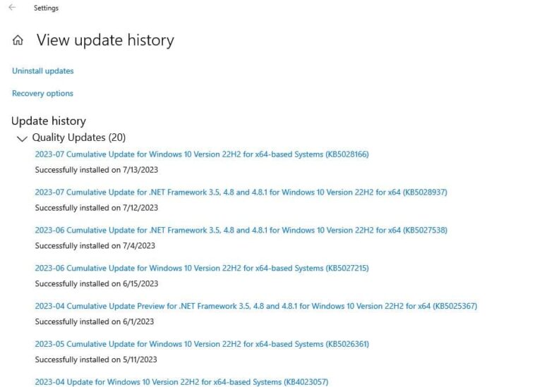 How To Roll Back Windows Update Or Feature Updates Windows 11