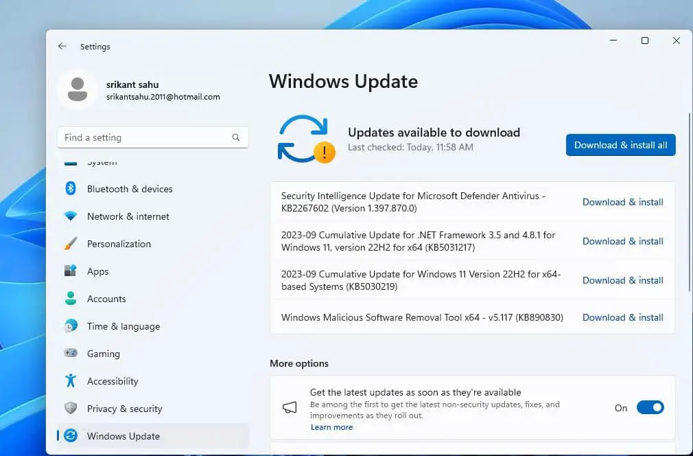 windows 11 KB5030219 update
