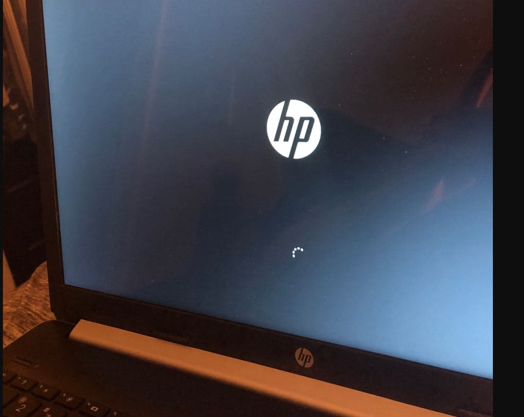 Ноутбук Hp застрял на экране загрузки