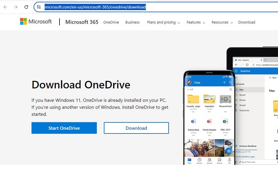 Загрузите OneDrive