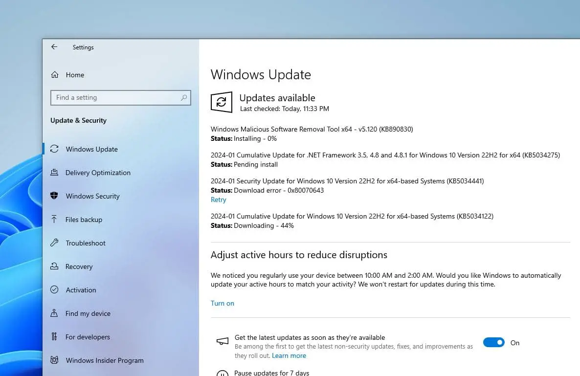 Windows 10 update Download
