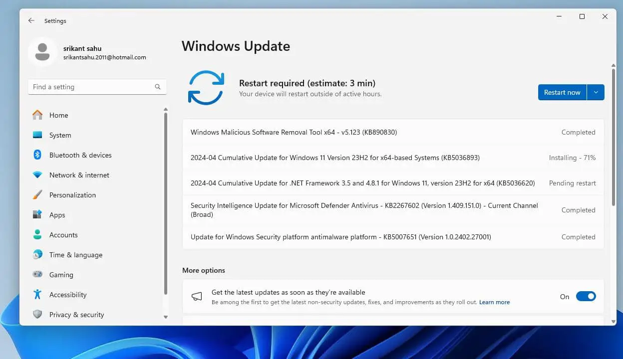 windows 11 update download